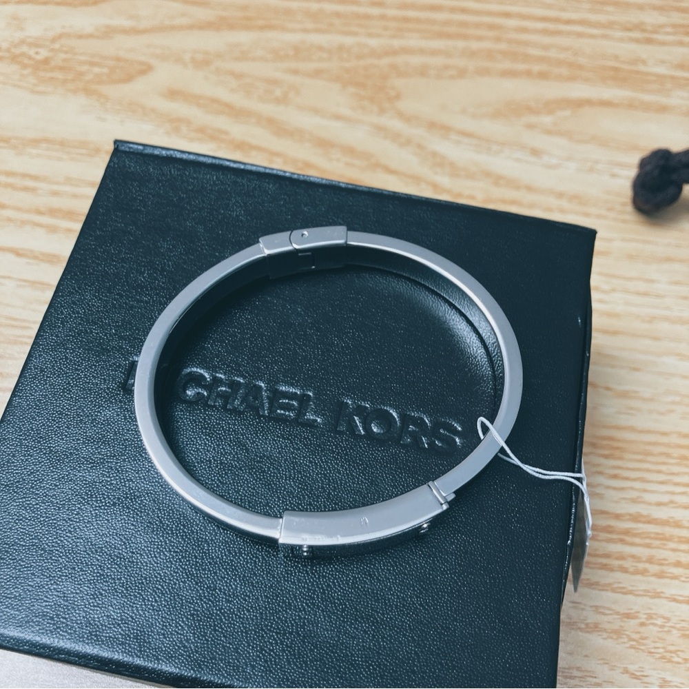 Micharl Kors Bangle - Leather Stainless & Steel